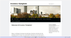 Desktop Screenshot of investeraifastigheter.n.nu